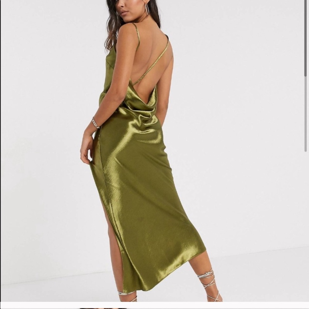 ASOS Cowl Back Strappy Dress